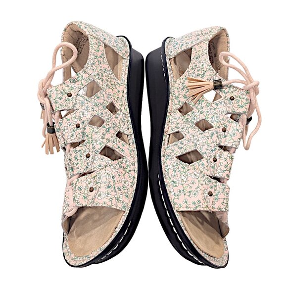 Alegria Valerie VAL-7548 Sandal — Prairie Jane Tan Floral EU 38 US 8 to 8.5 - Picture 4 of 10